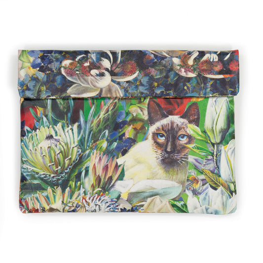 Wren Design ProtectPaper® Laptop Sleeve - BOTANICALS - Tretchikoff Collage