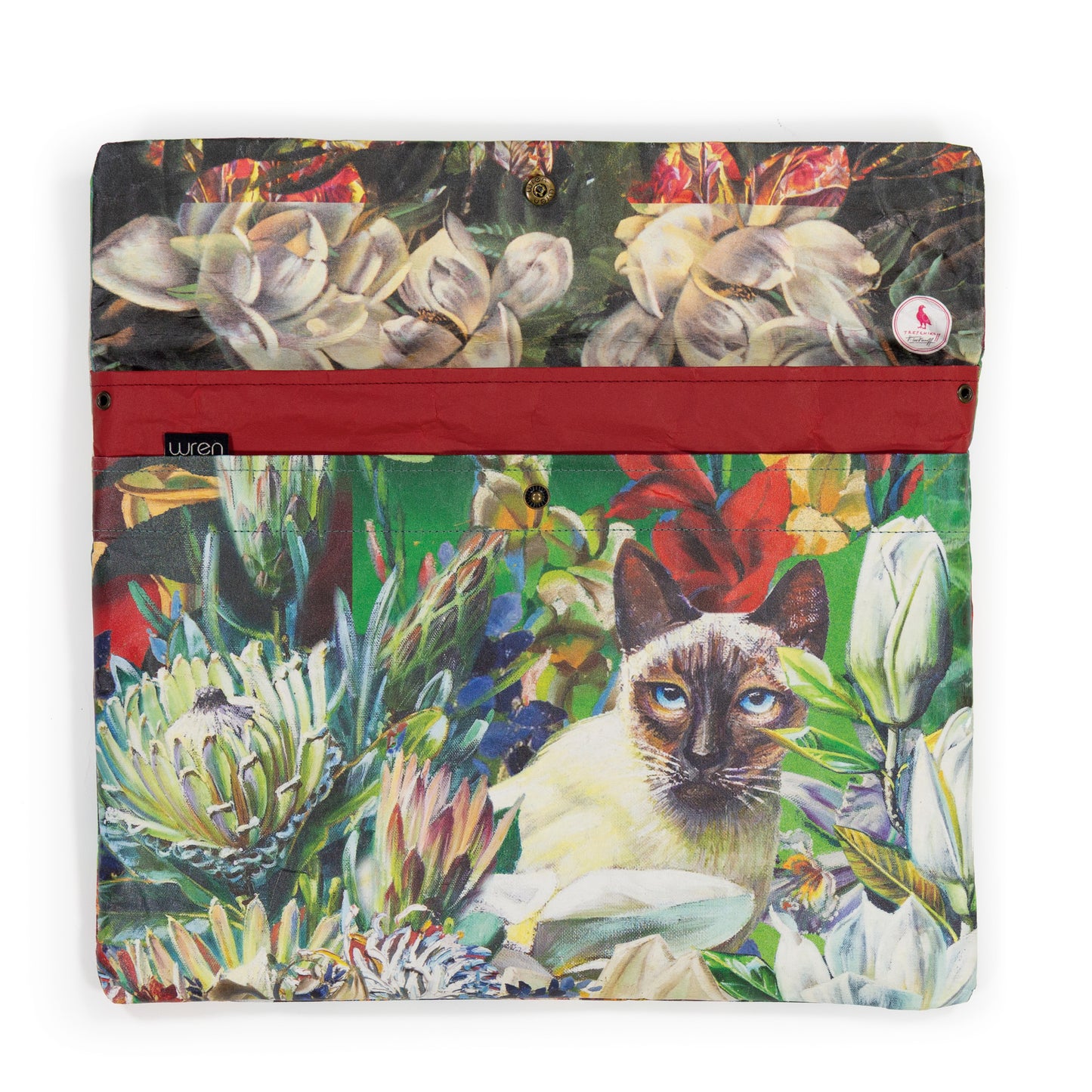 Wren Design ProtectPaper® Laptop Sleeve - BOTANICALS - Tretchikoff Collage