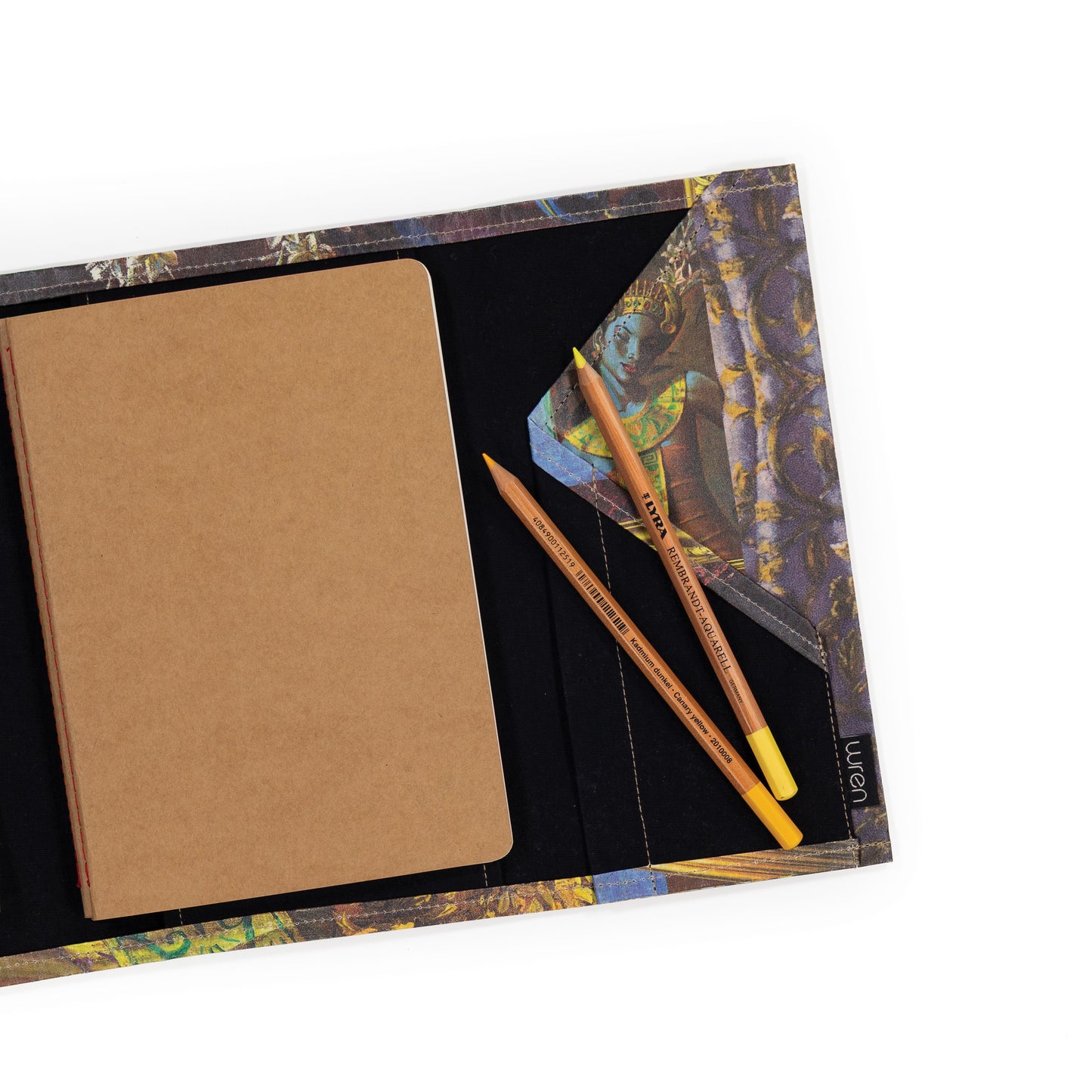 Wren Design ProtectPaper® Notebook Organiser - GOLD - Tretchikoff Collage