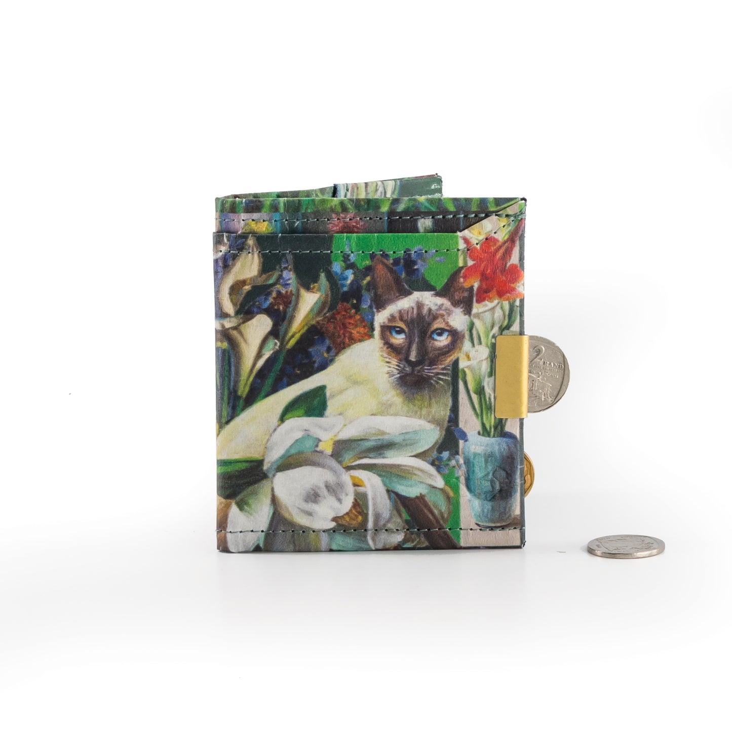 Wren Design ProtectPaper® Slim Wallet - BOTANICALS - Tretchikoff Collage