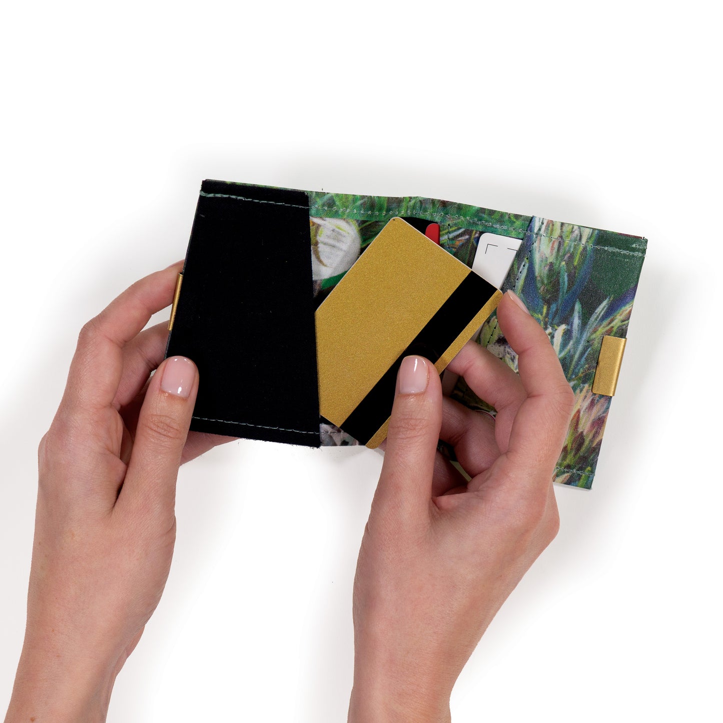 Wren Design ProtectPaper® Slim Wallet - BOTANICALS - Tretchikoff Collage