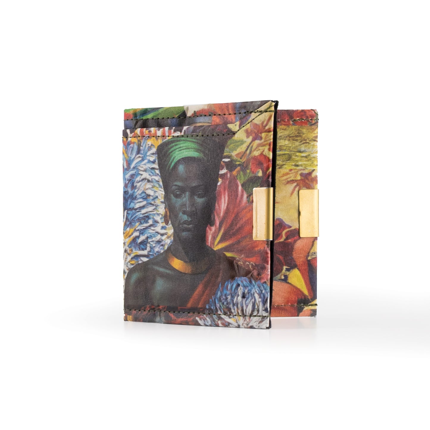 Wren Design ProtectPaper® Slim Wallet - RED - Tretchikoff Collage