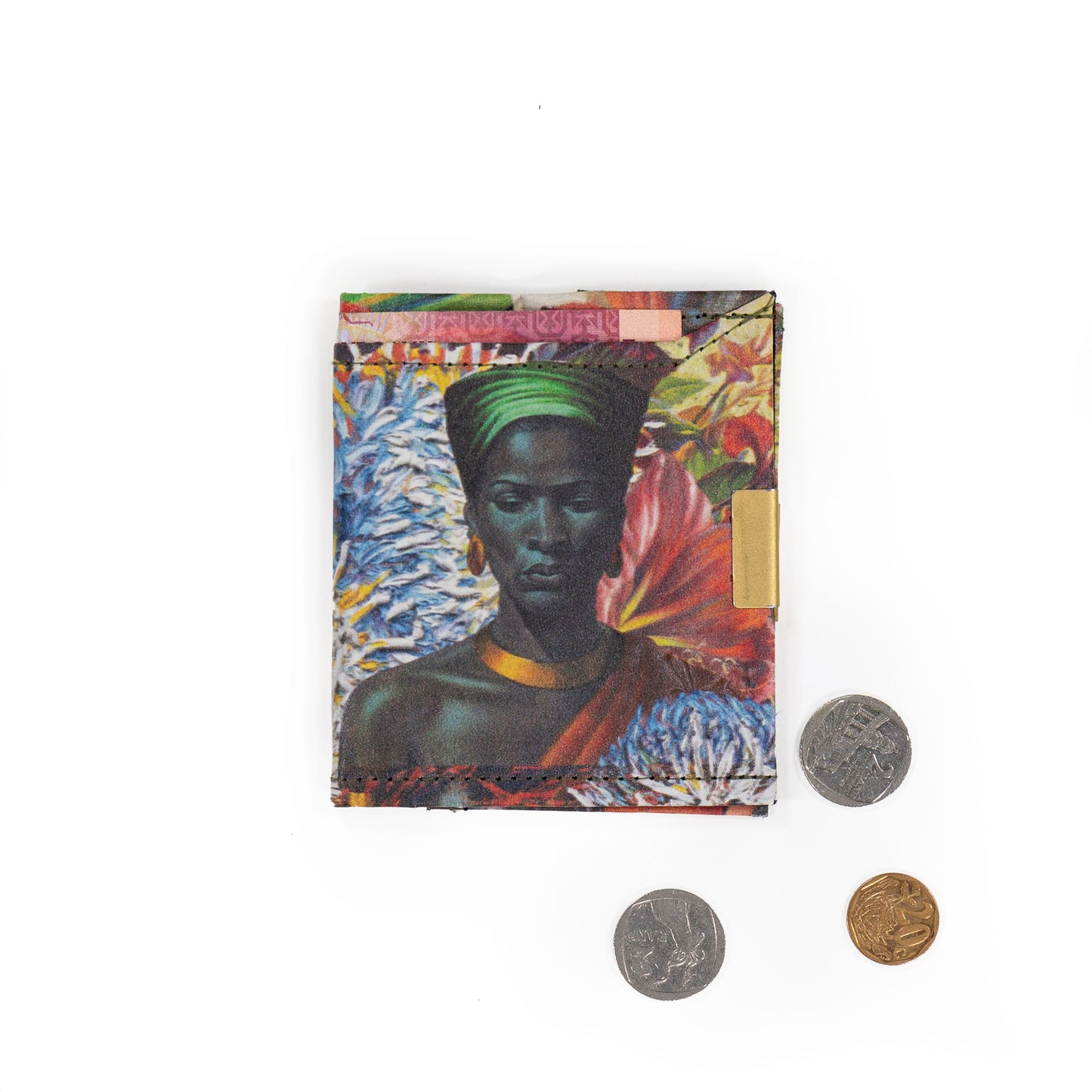 Wren Design ProtectPaper® Slim Wallet - RED - Tretchikoff Collage