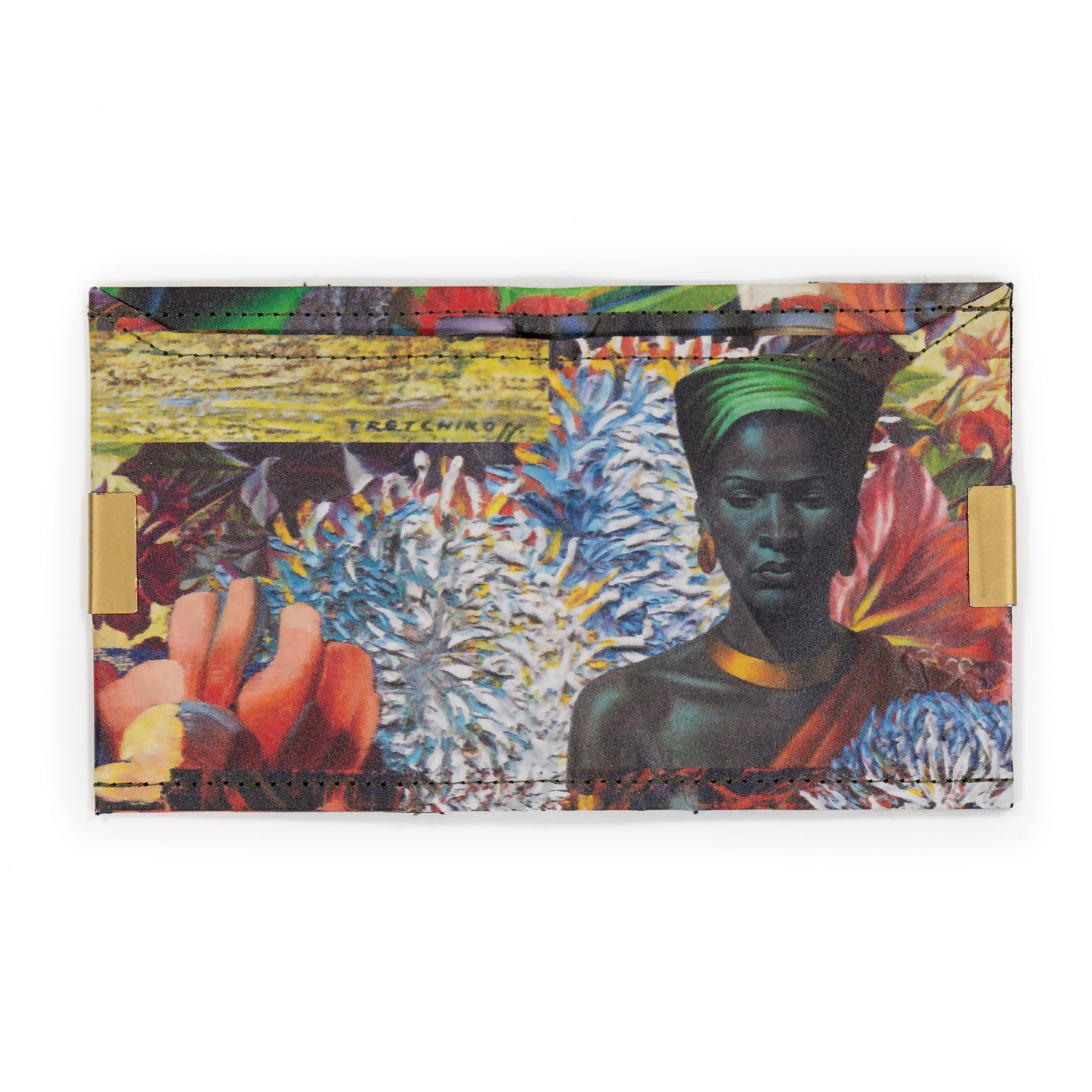 Wren Design ProtectPaper® Slim Wallet - RED - Tretchikoff Collage