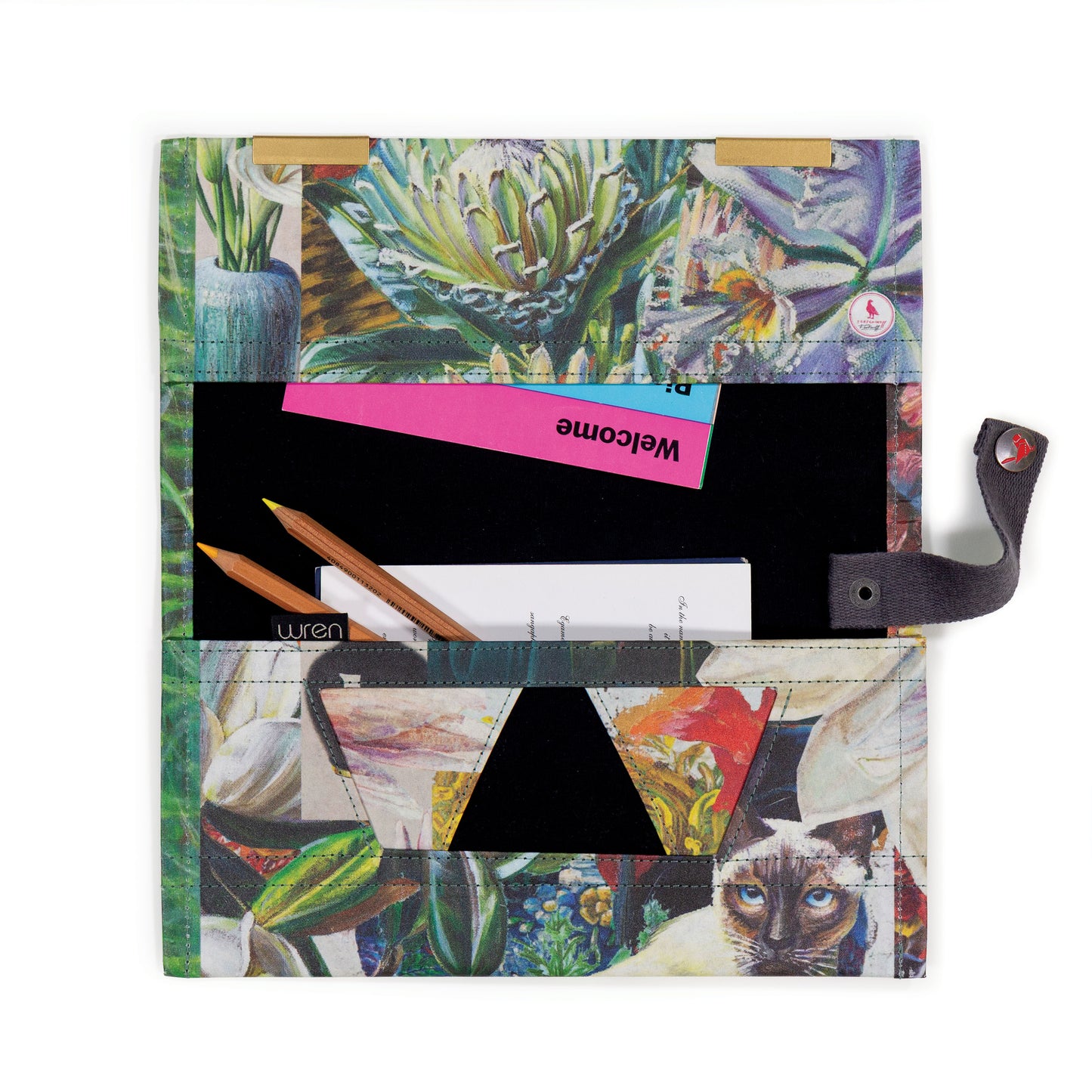 Wren Design ProtectPaper® Travel Organiser - BOTANICALS - Tretchikoff Collage