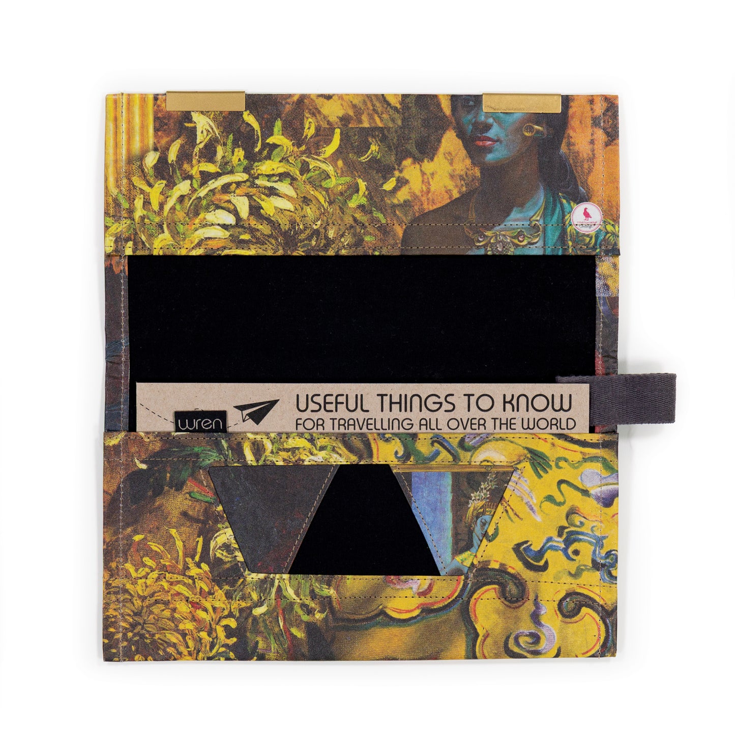 Wren Design ProtectPaper® Travel Organiser - GOLD - Tretchikoff Collage