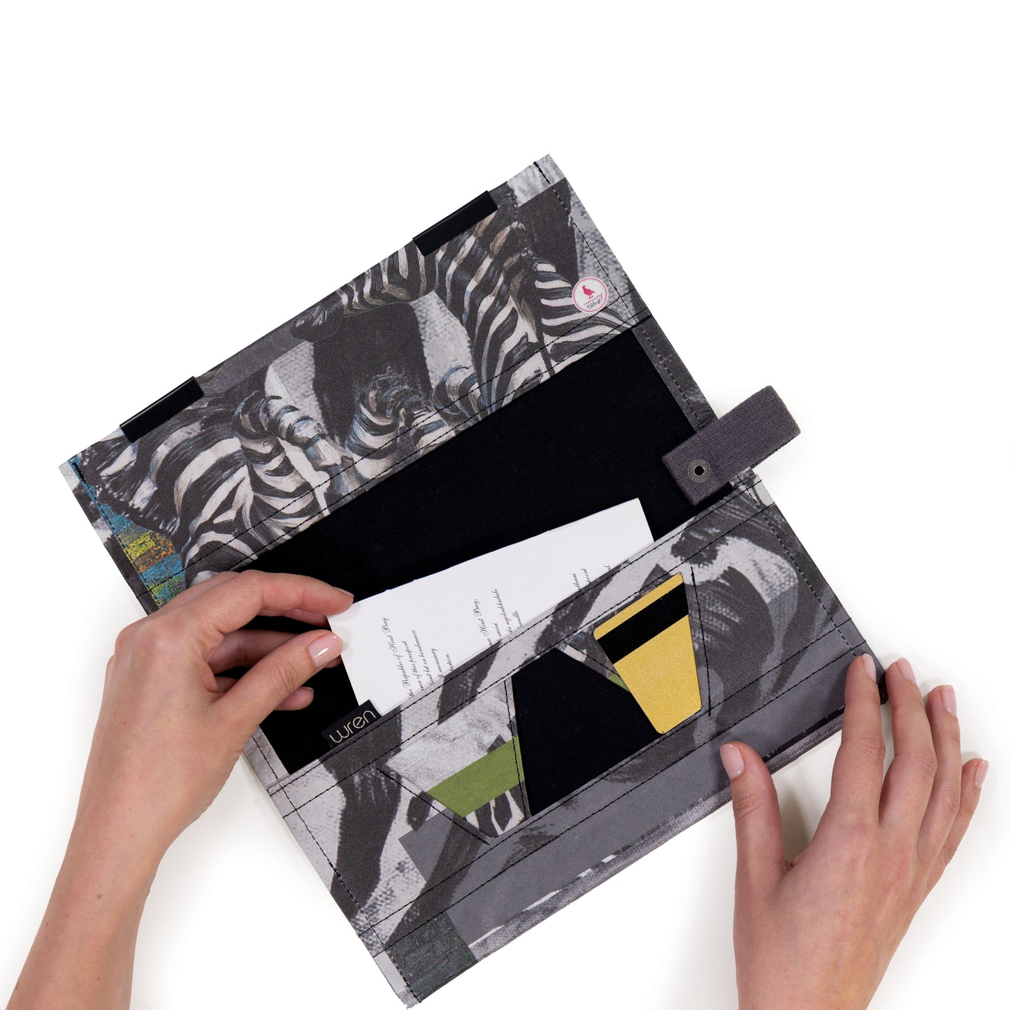 Wren Design ProtectPaper® Travel Organiser - ZEBRA - Tretchikoff Collage