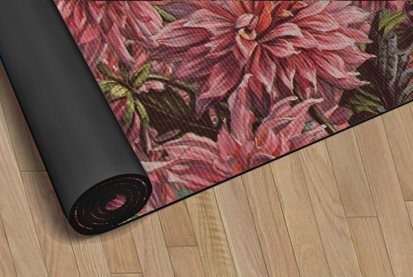 Dahlias Yoga Mat and Bag - Tretchikoff